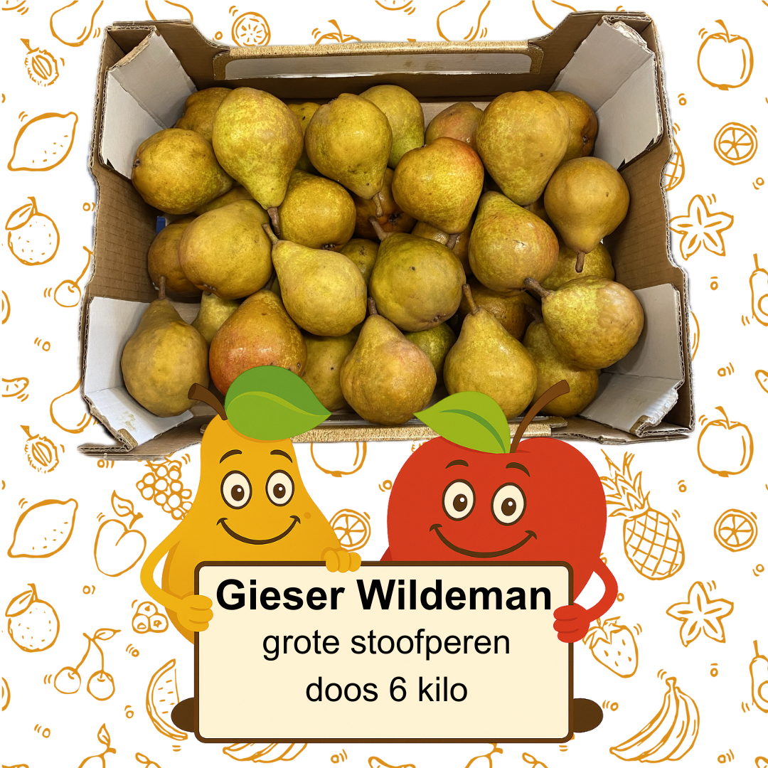 Gieser Wildeman, doos met 6 kg stoofperen